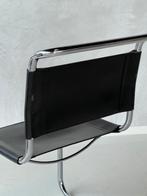S33 sledestoel Mart Stam buisframestoel Fasem vintage stoel, Huis en Inrichting, Stoelen, Italie, Gebruikt, Fasem, Zwart