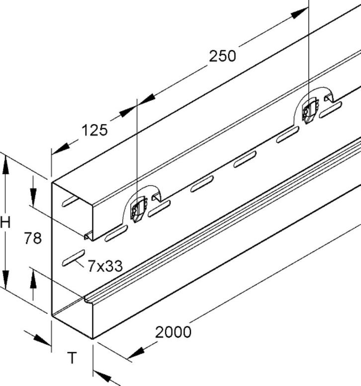 10 m NIEDAX elektra inbouwgoot vanaf €70, Doe-het-zelf en Verbouw, IJzerwaren en Bevestigingsmiddelen, Zo goed als nieuw, Overige typen