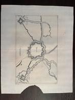 Antieke vestingkaart – Hulst – Merian – ca. 1660, Ophalen of Verzenden