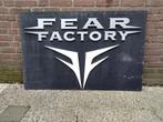 Houten uithangbord Fear Factory (heavy metal), Ophalen, Gebruikt, Reclamebord