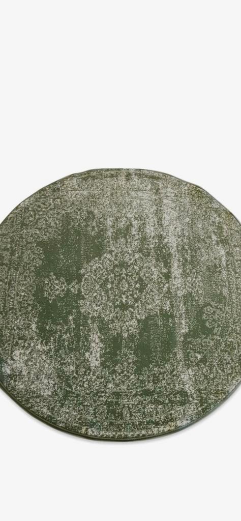 Rond tapijt - Diameter 200 cm, Huis en Inrichting, Stoffering | Tapijten en Kleden, Zo goed als nieuw, 200 cm of meer, Rond, Grijs