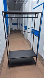 Zwart metalen kledingrek met twee planken, Ophalen of Verzenden, Zo goed als nieuw