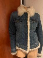 Liu Jo spijkerjas met faux fur maat S origineel zgan, Kleding | Dames, Jassen | Winter, Blauw, Liu Jo, Ophalen of Verzenden, Zo goed als nieuw