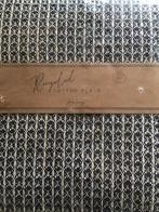 Plaid van Jens Living, kleur donkerblauw/crème, katoen, Ophalen, Nieuw