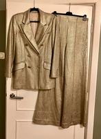 2 delig, goudkleurige glitter JoshV blazer en pantalon, Kostuum of Pak, Overige kleuren, Ophalen of Verzenden, Zo goed als nieuw