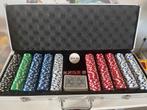 Pokerset met koffer, kaarten en dobbelstenen, Hobby en Vrije tijd, Gezelschapsspellen | Bordspellen, Een of twee spelers, Ophalen of Verzenden