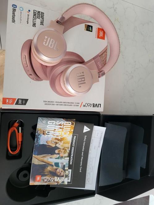 JBL Live 460NC Roze - Zo Goed Als Nieuw, Audio, Tv en Foto, Koptelefoons, Zo goed als nieuw, Over oor (circumaural), Sony, Draadloos
