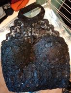 Body met kant, kraaltjes en voorgevormde cups, vaste prijs, Maat 38/40 (M), Overige typen, Zwart, Ophalen of Verzenden