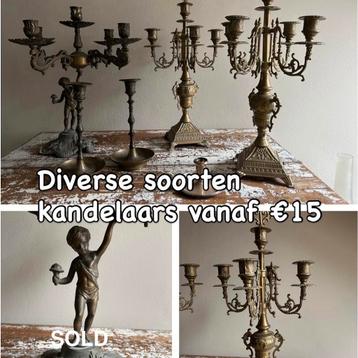 Vintage italiaanse Kandelaars – Stijlvol & Sfeervol beschikbaar voor biedingen