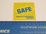 Sticker Safe - Enschede, Verzamelen, Verzenden, Zo goed als nieuw, Bedrijf of Vereniging