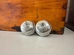 2 x antieke porseleinen licht / lamp schakelaar chrome, Ophalen of Verzenden