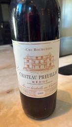 Chateau Preuillac Medoc 1993 cru bourgeois, Verzamelen, Wijnen, Ophalen of Verzenden, Zo goed als nieuw, Frankrijk, Rode wijn