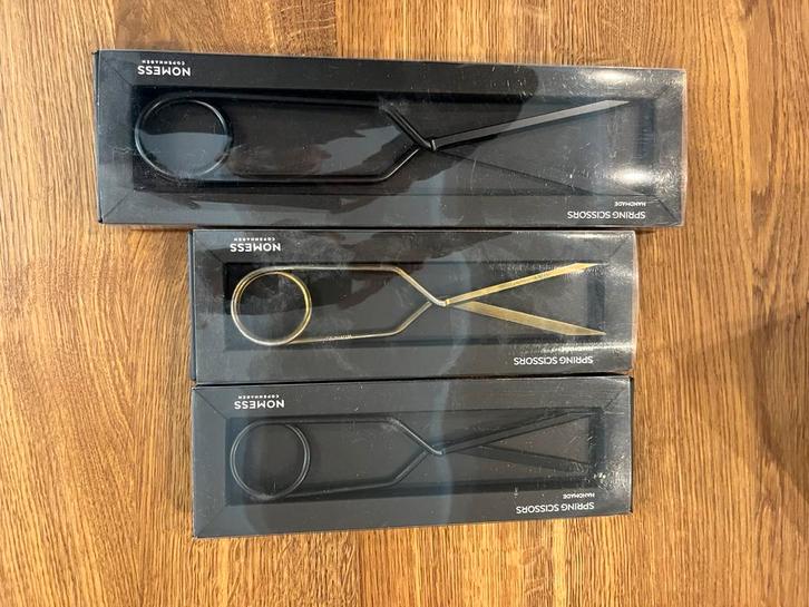 Set 3 spring scissors - Nomess copenhagen - new in box, Antiek en Kunst, Kunst | Designobjecten, Ophalen of Verzenden