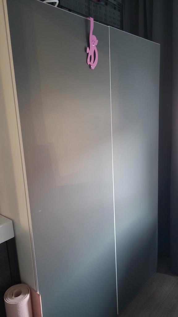 kledingkast grijs 180/120/55, Huis en Inrichting, Kasten | Kledingkasten, Gebruikt, 150 tot 200 cm, 100 tot 150 cm, 50 tot 75 cm