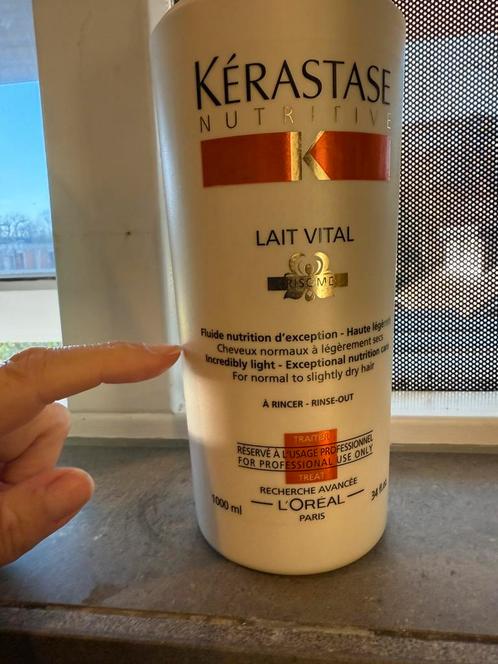 KERASTASE nutritive conditioner liter aangebroken fles, Sieraden, Tassen en Uiterlijk, Uiterlijk | Haarverzorging, Gebruikt, Shampoo of Conditioner