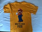 Mario shirt, collecters item, maat S, Ophalen of Verzenden, Nieuw, Maat 46 (S) of kleiner, Geel