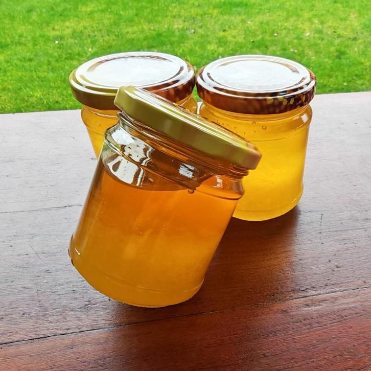 Partij honing van de imker: 34 potjes á 250 gram, Diversen, Levensmiddelen, Ophalen of Verzenden