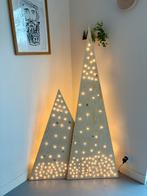 Houten kerstboom 1.65 hoog - met lichtjes - kerstverlichting, Ophalen, Nieuw, Minder dan 50 cm