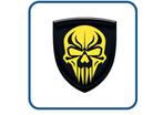 Skull design 17 Doming 3D stickers,Gel,Decal,Auto,Motor,Helm, Verzenden, Nieuw, Overige typen