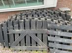 Hardhout  hekwerk +_19 m met poort, Ophalen, Met poort, Zo goed als nieuw, Tuinhek