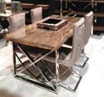 Landelijke Eettafel Eric Kuster style € 349.-, Zo goed als nieuw, Vijf personen of meer, 150 tot 200 cm, Rechthoekig