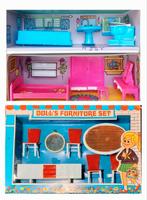 Vintage poppenhuis meubels nieuw in doos jaren 60 OVP, Verzamelen, Poppenhuizen en Toebehoren, Ophalen of Verzenden, Zo goed als nieuw