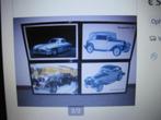 4 st.zwart lijst / foto's oldtimer Mercedes ., Verzamelen, Ophalen of Verzenden, Zo goed als nieuw