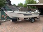 Terhi nordic 6020 vanclaes exelleron 750 visboot toerboot, Watersport en Boten, Ophalen, 10 tot 30 pk, Gebruikt, 3 tot 6 meter