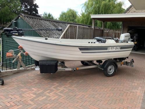 Terhi nordic 6020 vanclaes exelleron 750 visboot toerboot, Watersport en Boten, Vis- en Consoleboten, Gebruikt, 10 tot 30 pk, 3 tot 6 meter