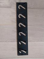 Gispen 1x6 stalen kapstok zwart, Huis en Inrichting, Woonaccessoires | Kapstokken, Ophalen, Metaal, Wandkapstok, Minder dan 100 cm