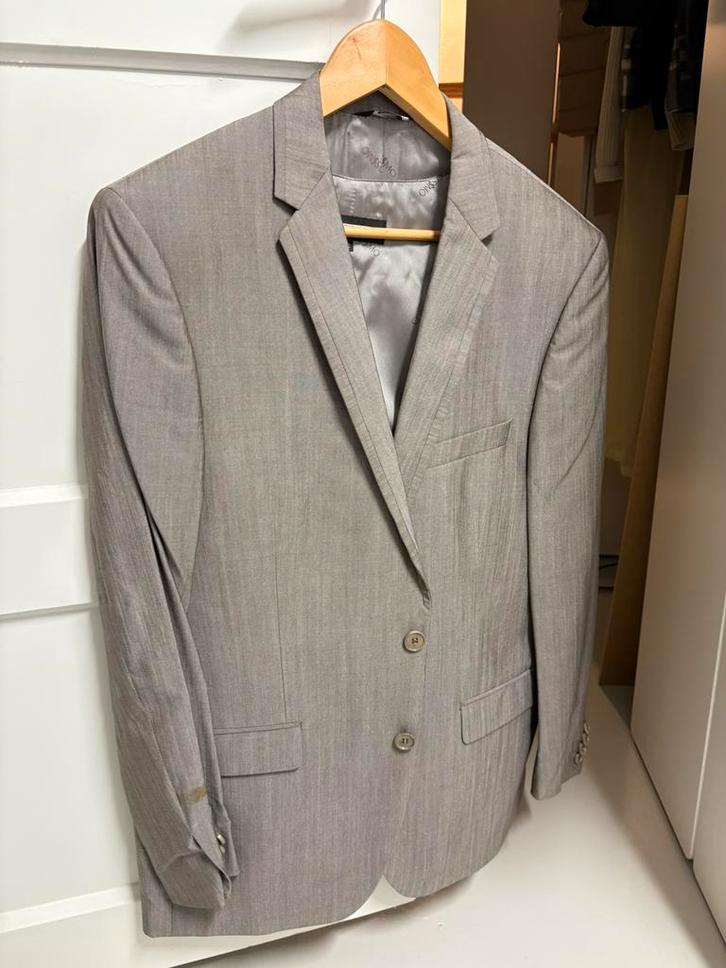 Trouw pak, Kleding | Heren, Kostuums en Colberts, Zo goed als nieuw, Maat 48/50 (M), Zwart, Ophalen of Verzenden