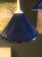 Prachtig Donkerblauw Frans Brocante Hang Lampje, Gebruikt, Cornwallantiques@hotmail.com, Ophalen of Verzenden, Cornwall Recycle Product