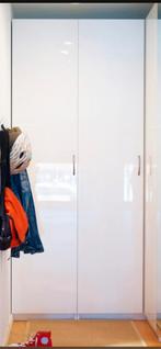 Pax deur 229 x 50 hoogglans wit met scharnieren, Doe-het-zelf en Verbouw, Deuren en Horren, Ophalen, Binnendeur, 215 cm of meer