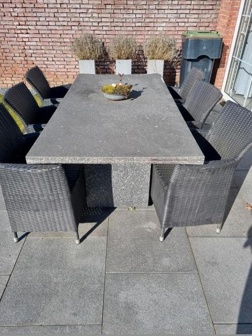 Spraystone tafel Firenze, Tuin en Terras, Tuintafels, Gebruikt, Rechthoekig, Overige materialen, Ophalen