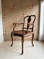 Antieke stoel met biezen zitting, Antiek en Kunst, Antiek | Meubels | Stoelen en Banken, Ophalen
