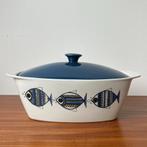 Jaren 50 60 Villeroy & Boch casserole met deksel Viking Vis, Antiek en Kunst, Antiek | Keramiek en Aardewerk, Ophalen of Verzenden