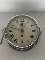 Antieke scheepsklok - Smiths Empire - met sleutel, Ophalen of Verzenden, Gebruikt, Analoog, Wandklok