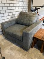 Mooie loveseat grijze fauteuil, Huis en Inrichting, Fauteuils, Ophalen, 100 tot 125 cm, Zo goed als nieuw, Metaal