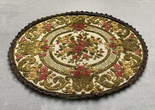 Vintage KLEEDJE ovaal | fluweel | jaren 40 | brocante, Antiek en Kunst, Antiek | Kleden en Textiel, Ophalen of Verzenden