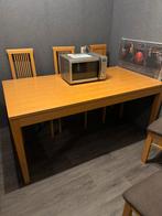 Eettafel met 6 stoelen, Ophalen, Gebruikt, 50 tot 100 cm, Vijf personen of meer