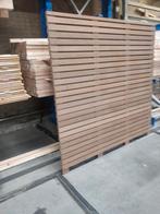 2 hardhouten rhombus design schutting 180 x 180, Ophalen, Nieuw, Minder dan 3 meter