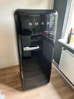 Zwarte SMEG Koelkast - Retro Stijl, Witgoed en Apparatuur, Ophalen, Gebruikt, 200 liter of meer, 60 cm of meer