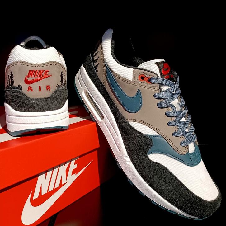 Nike Air Max 1 PRM Escape Treeline - 45, Kleding | Heren, Schoenen, Nieuw, Sneakers of Gympen, Zwart, Ophalen of Verzenden