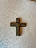 Massieve bronzen kruisbeeld/crucifix, Antiek en Kunst, Antiek | Religie, Ophalen of Verzenden