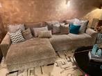 Beige gemêleerde Hoekbank van Decor, Ophalen, 125 tot 150 cm, 300 cm of meer, Zo goed als nieuw