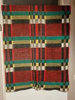Vintage wollen deken geruit, B. 175 cm x L. 220 cm., Ophalen of Verzenden, Gebruikt