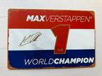 Max Verstappen World Champion Metalen Bord 30 bij 20, Ophalen of Verzenden, Zo goed als nieuw, Formule 1