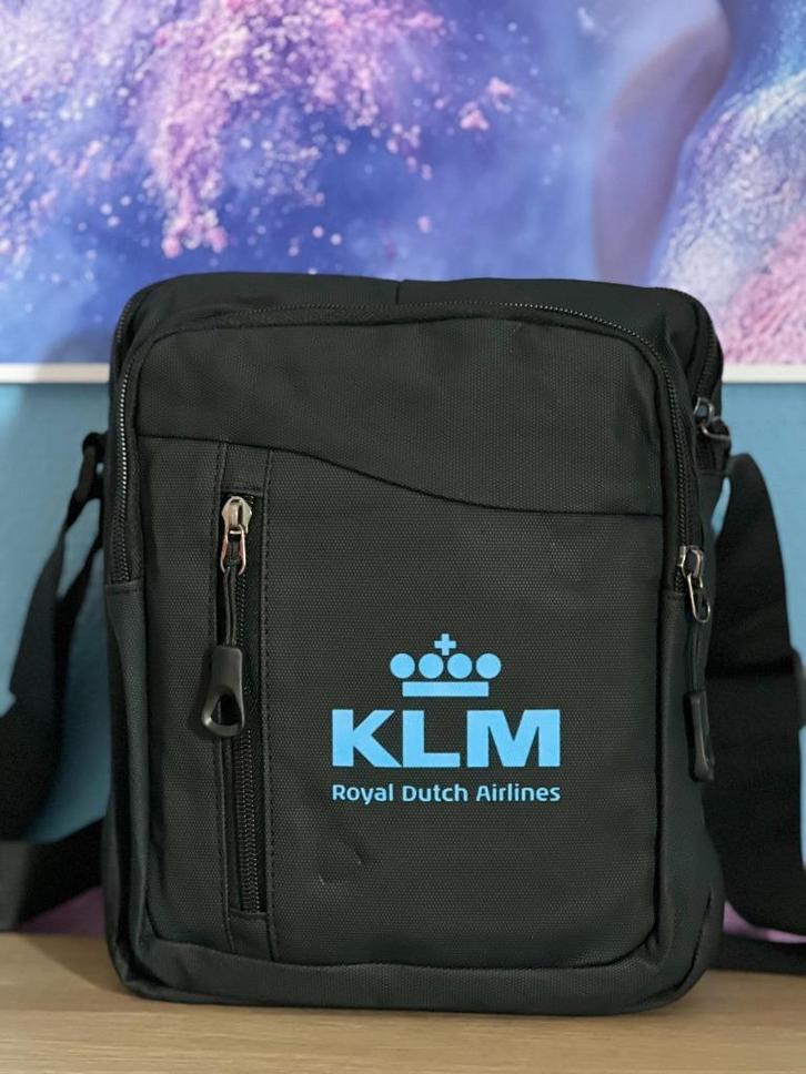 KLM schoudertassen, Sieraden, Tassen en Uiterlijk, Tassen | Schoudertassen, Nieuw, Overige merken, Blauw, Verzenden