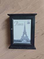 Sleutelkastje zwart hout met eifeltoren Parijs afbeelding, Huis en Inrichting, Woonaccessoires | Overige, Gebruikt, Ophalen of Verzenden