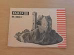 Faller kasteel voor bouwplaat B-4961 bouwtekening jaren ‘60, Overige merken, Onderdelen, Zelf te bouwen, Ophalen of Verzenden